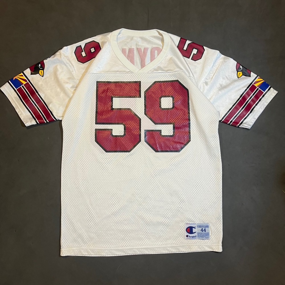 Vintage Champion Arizona Cardinals Seth Joyner 59 Jersey Mens 44 White 90s USA